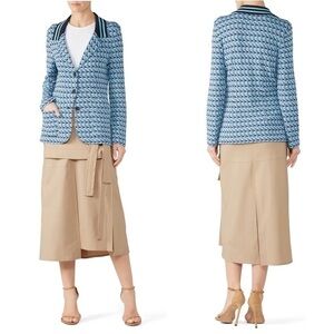 Aldomartins Blue Abstract Blazer